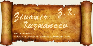 Živomir Kuzmančev vizit kartica